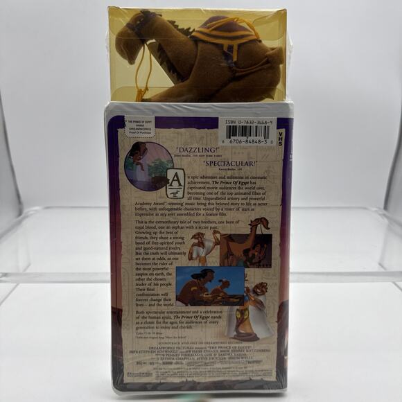 The Prince of Egypt (VHS, 1999 Clamshell) W/ Bean Bag Camel Toy Brand New Sealed - Picture 6 of 12